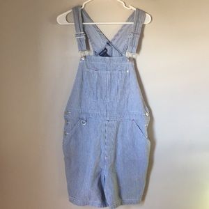 Baccini  striped Jean short bibs